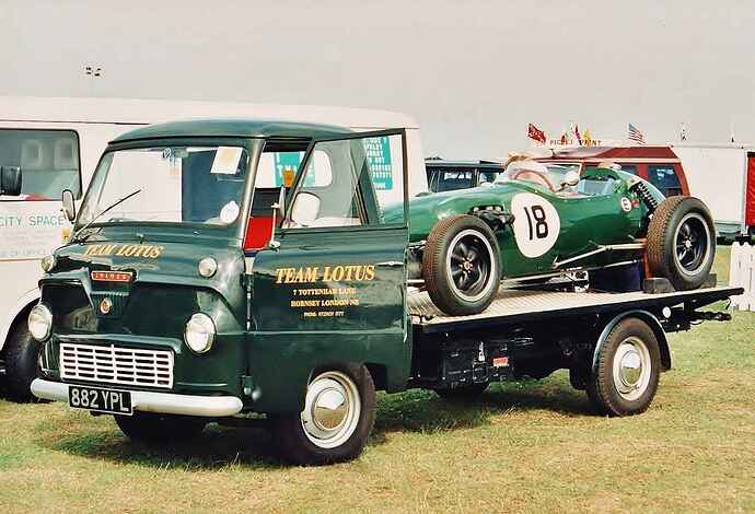 55. Lotus transporter with 1957 Lotus 12 (1995)